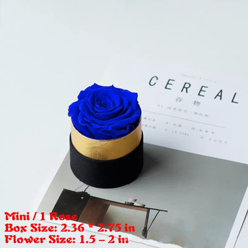 Flag Village Preserved Flower Rose Hug Bucket Christmas Gift Box