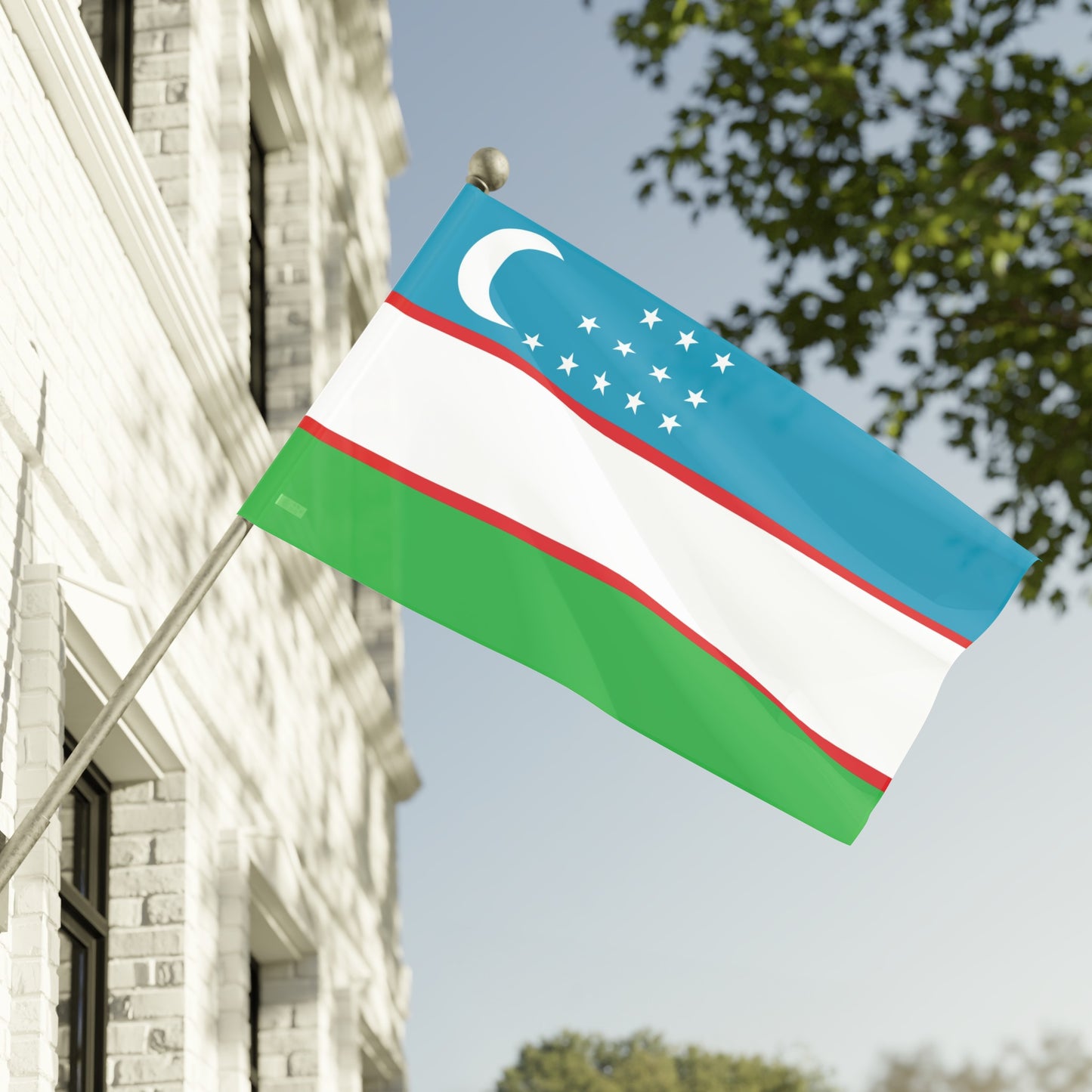 Flag Village Uzbekistan Flag 18" x 12" / 36" x 24" / 60" x 36"