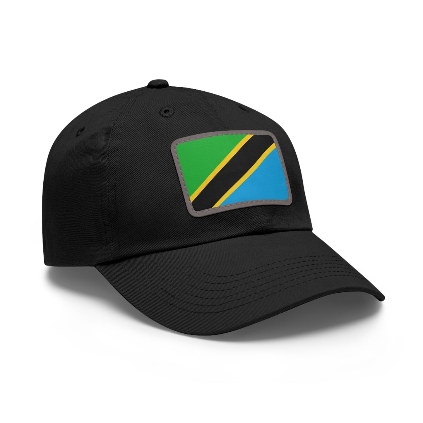 Flag Village Tanzania Flag Hat Cap with Leather Patch