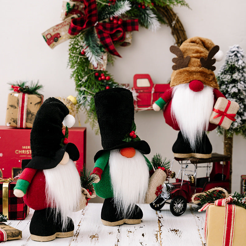 Flag Village Christmas Gnome Dolls Christmas Day Gifts Dwarves Home Decoration Gifts