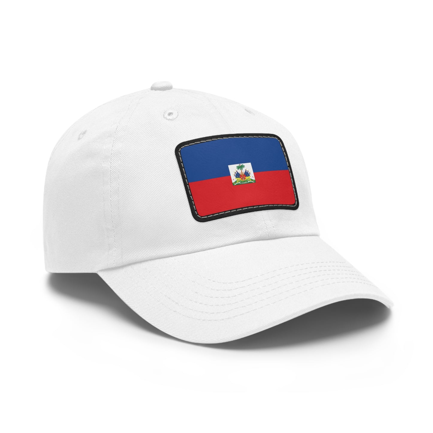 Flag Village Haiti Flag Hat Cap with Leather Patch