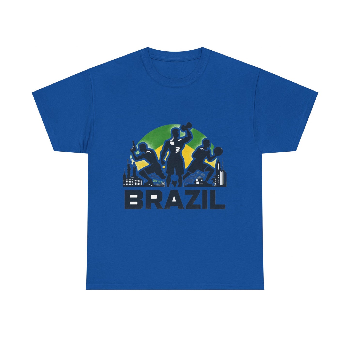 Flag Village Brazil Sporting Flag T-SHIRT Heavy Cotton Tee BRA0005