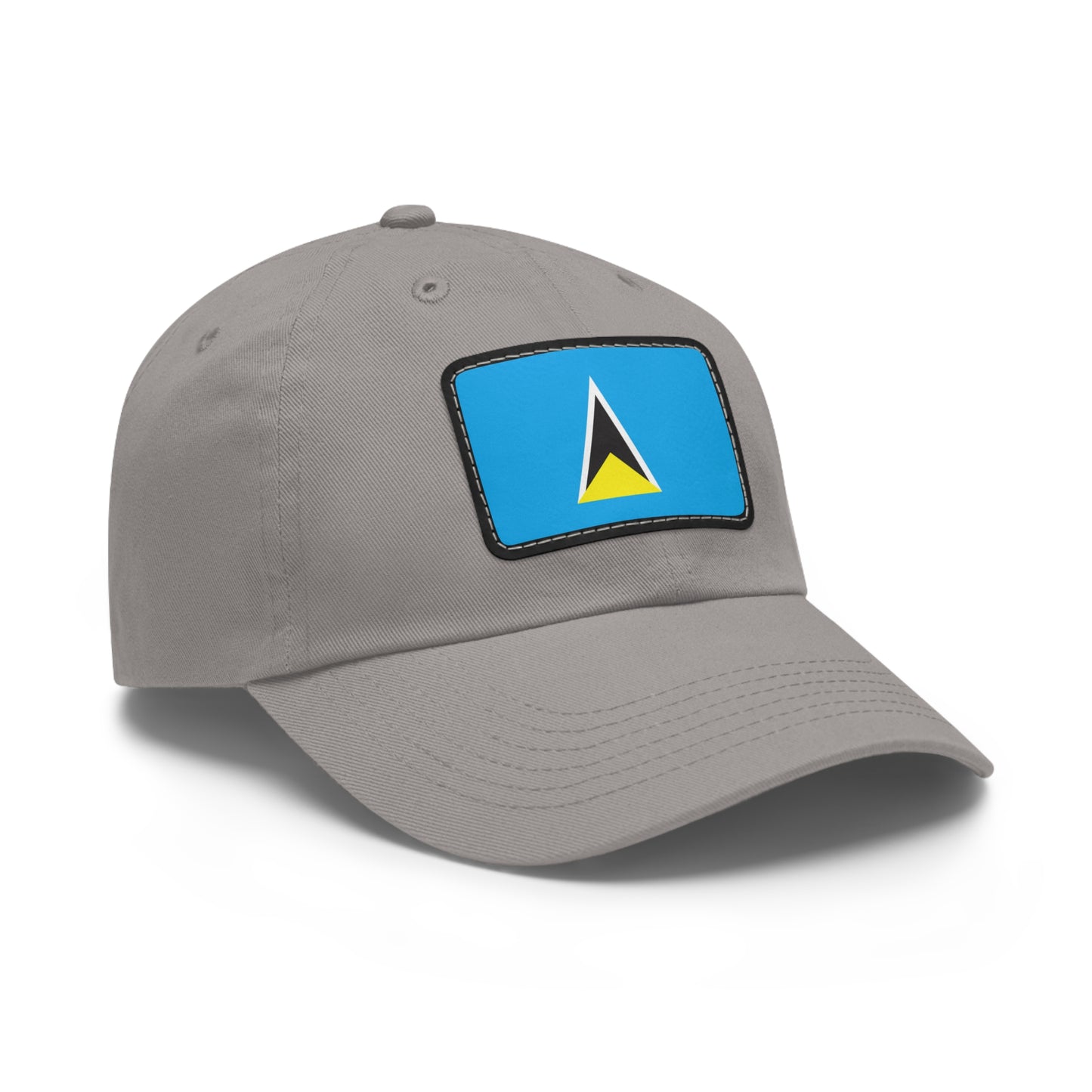 Flag Village Saint Lucia Flag Hat Cap with Leather Patch