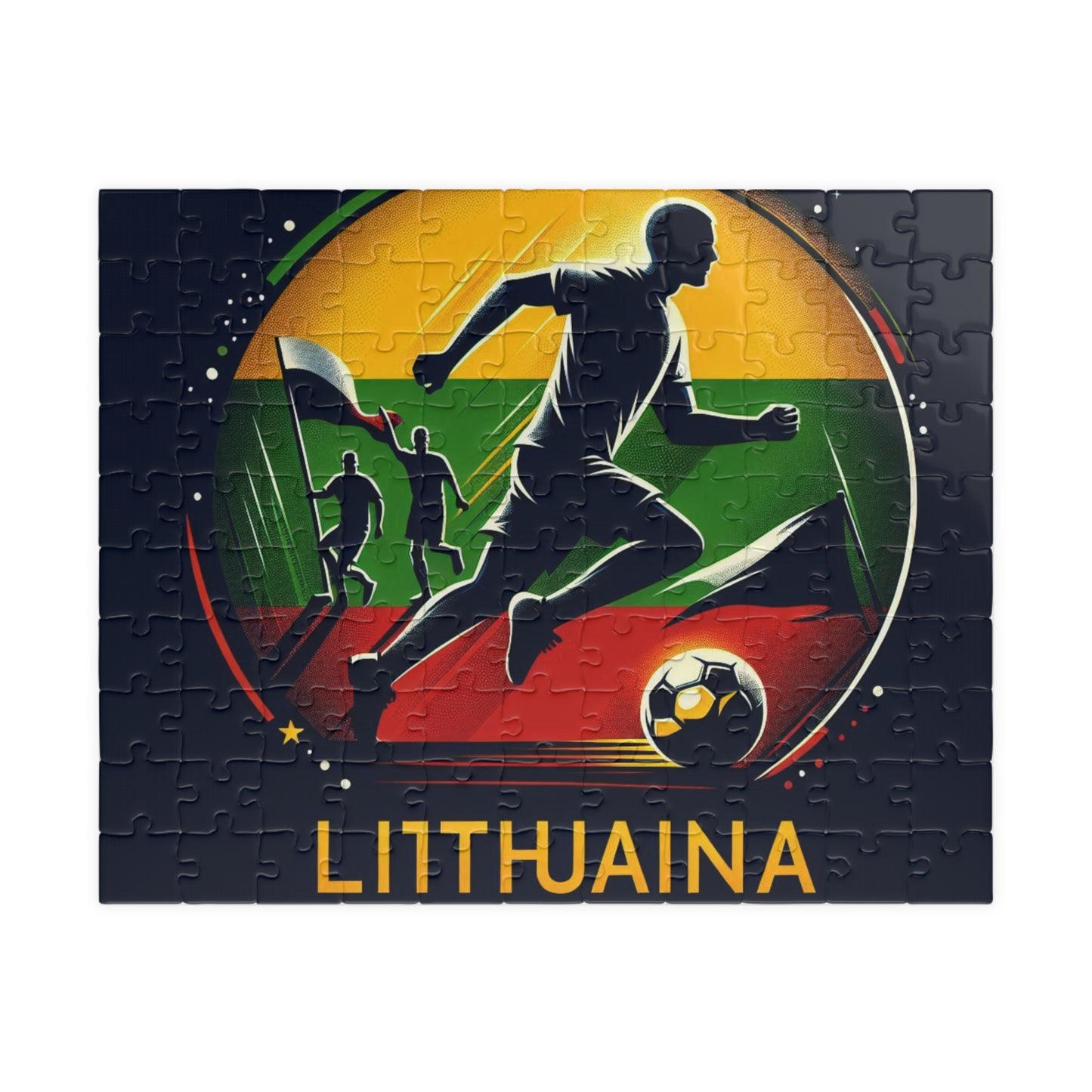 Flag Village Lithuania Sporting Flag Puzzle (110, 252, 520, 1014-piece) LTU0003