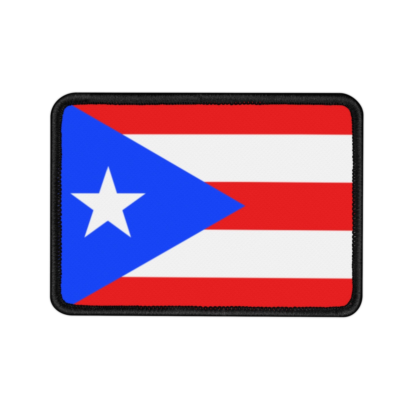 Flag Village Puerto Rico State Flag Embroidery Iron-On Patches