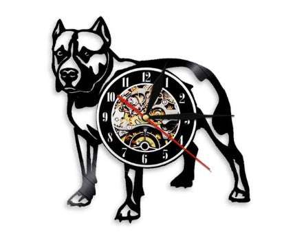 Flag Village Wall Clock Dog Breed Gifts
