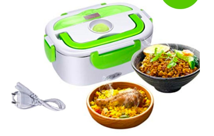 Flag Village Electric lunch box food grade plastic 110v 220v plug in lunch box household appliances gift