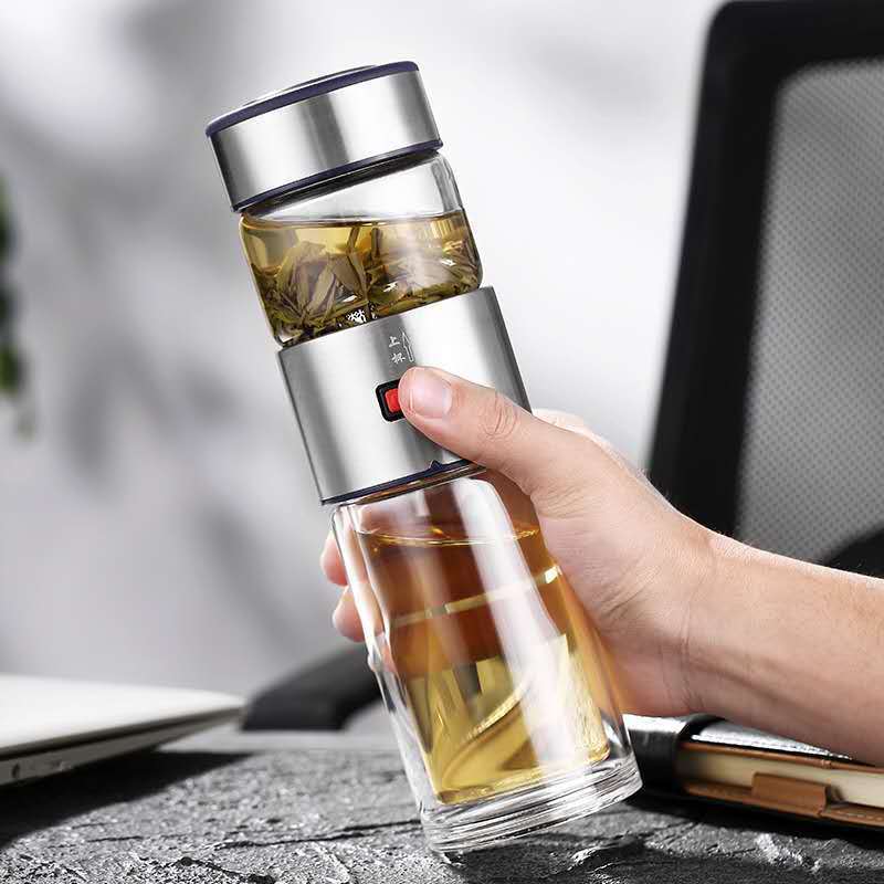 Flag Village Car Tea And Water Separation Glass Portable Gift Box Set