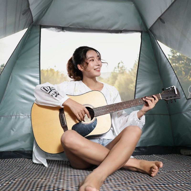 Flag Village Automatic Tent Outdoor Camping Barbecue