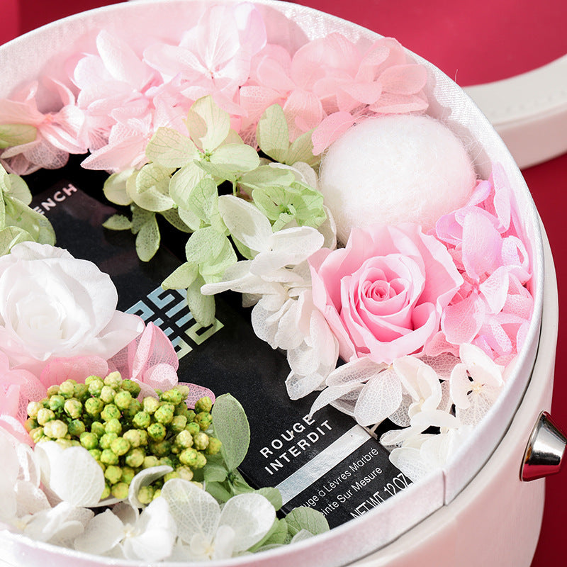 Flag Village Valentine's Day Immortal Flower Lipstick Gift Box Creative Birthday Gift