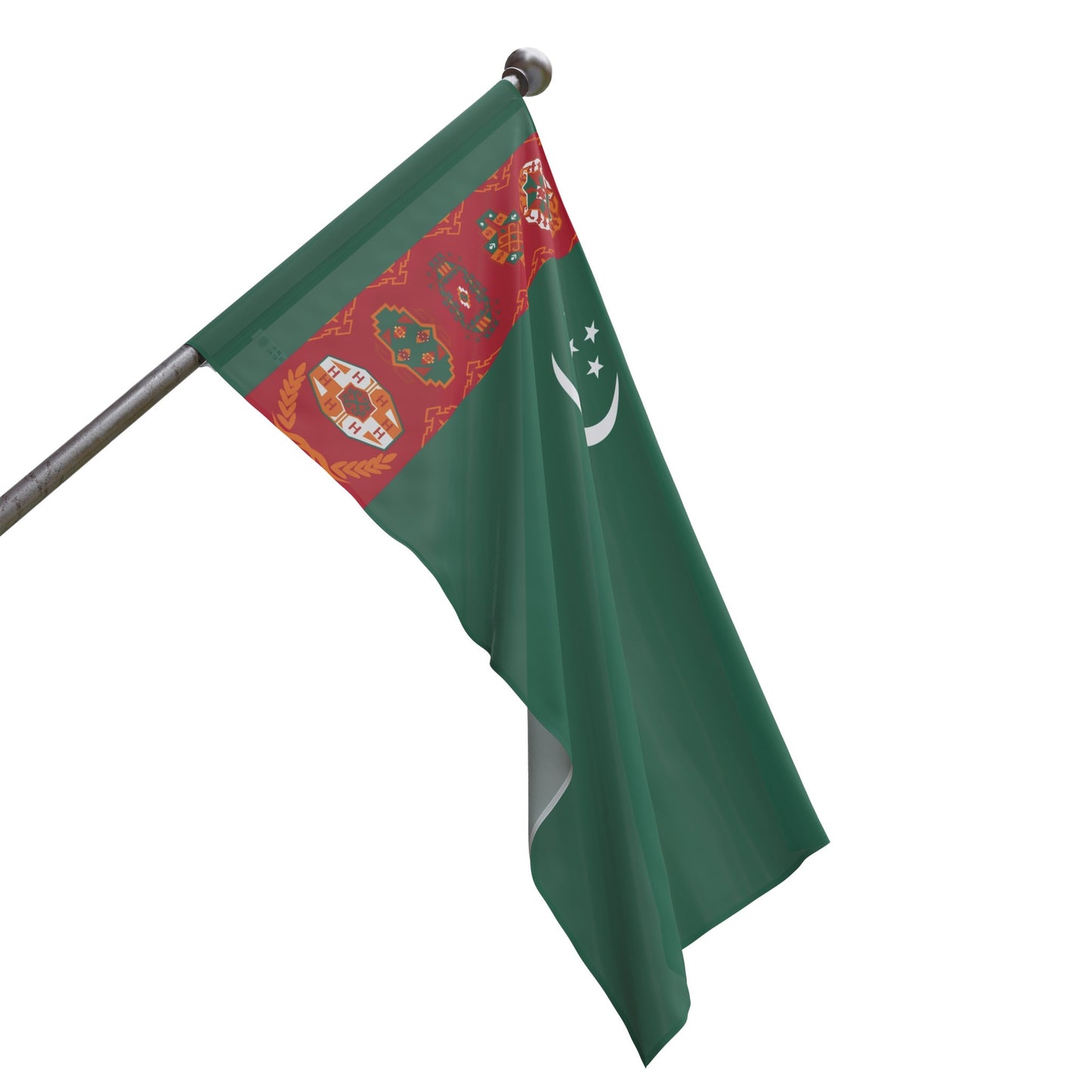 Flag Village Turkmenistan Flag 18" x 12" / 36" x 24" / 60" x 36"