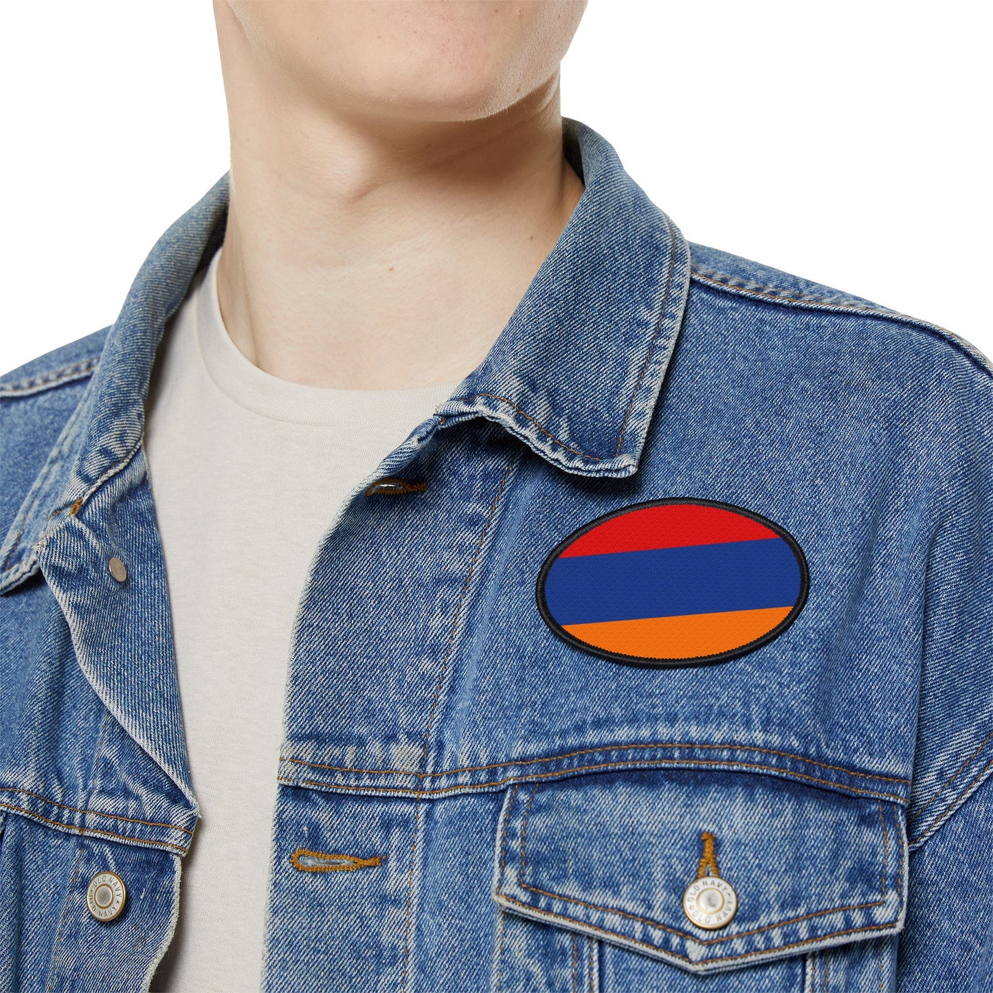 Flag Village Armenia Flag Embroidery Iron-On Patches