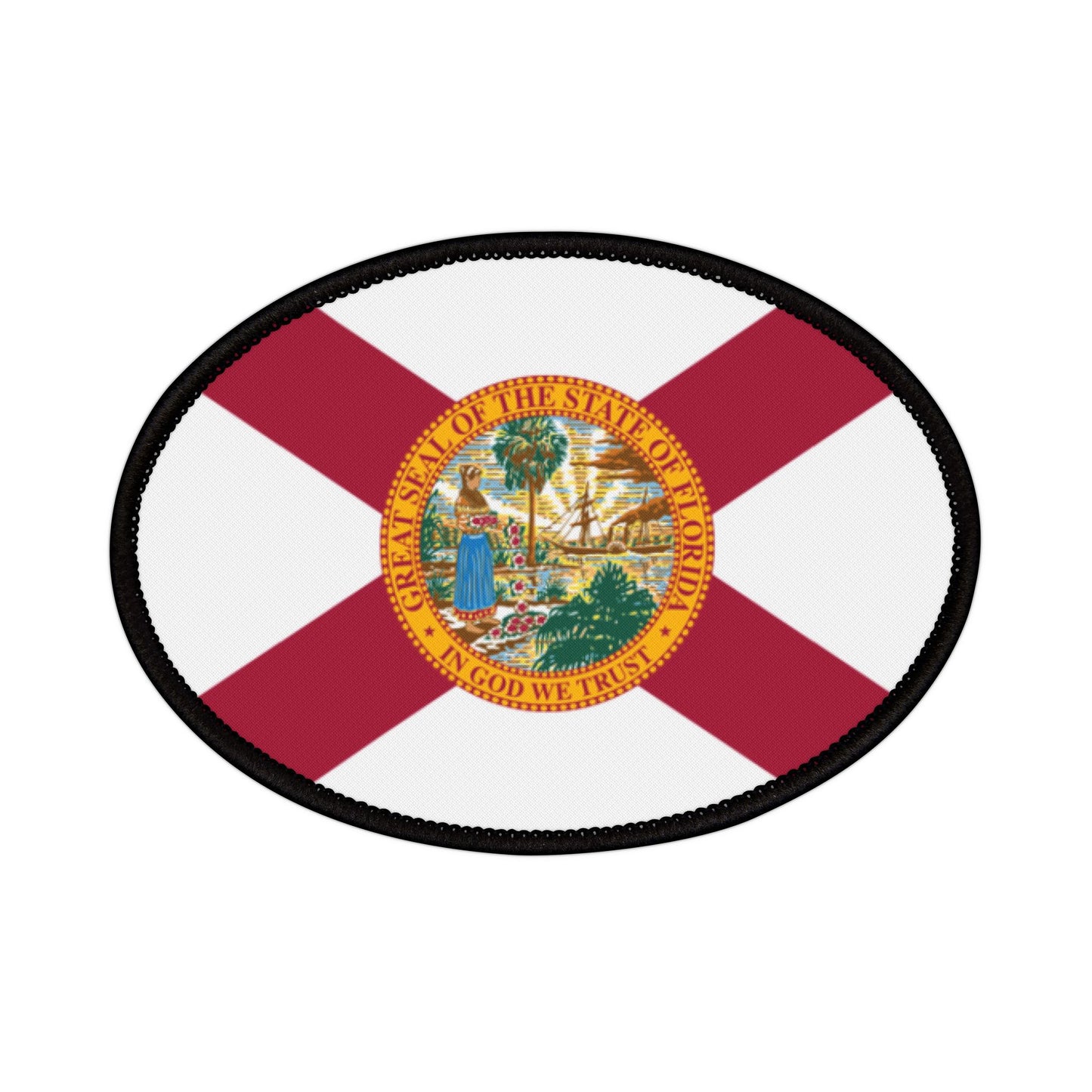 Flag Village Florida State Flag Embroidery Iron-On Patches
