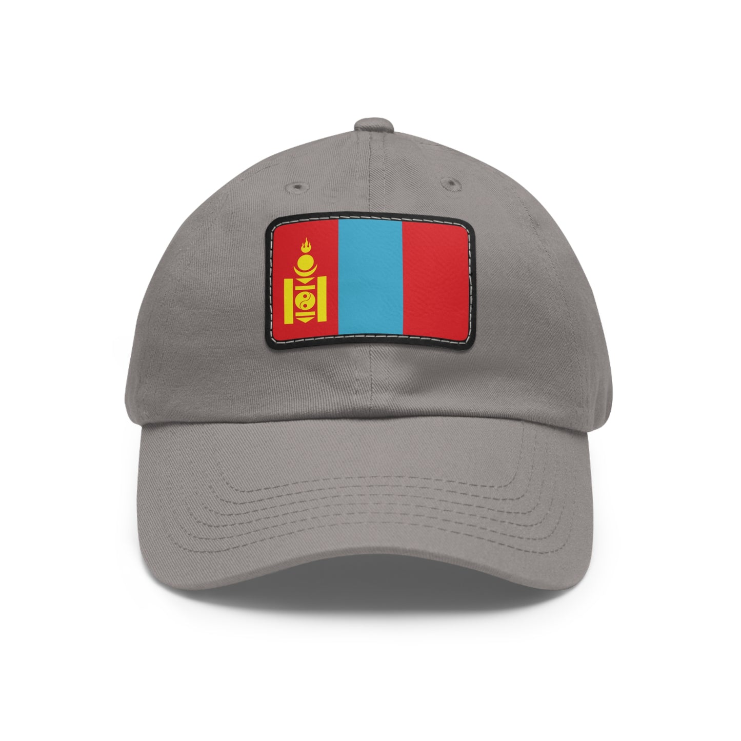 Flag Village Mongolia Flag Hat Cap with Leather Patch