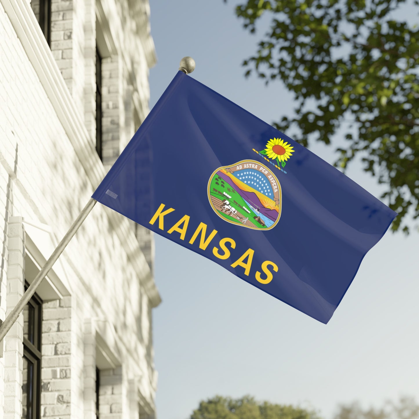 Flag Village USA Kansas State Flag 18" x 12" / 36" x 24" / 60" x 36"