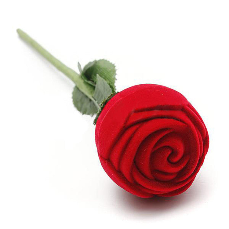 Flag Village Romantic Red Rose Flower Ring Gift Box for Anniversary Wedding Proposal & Gifts