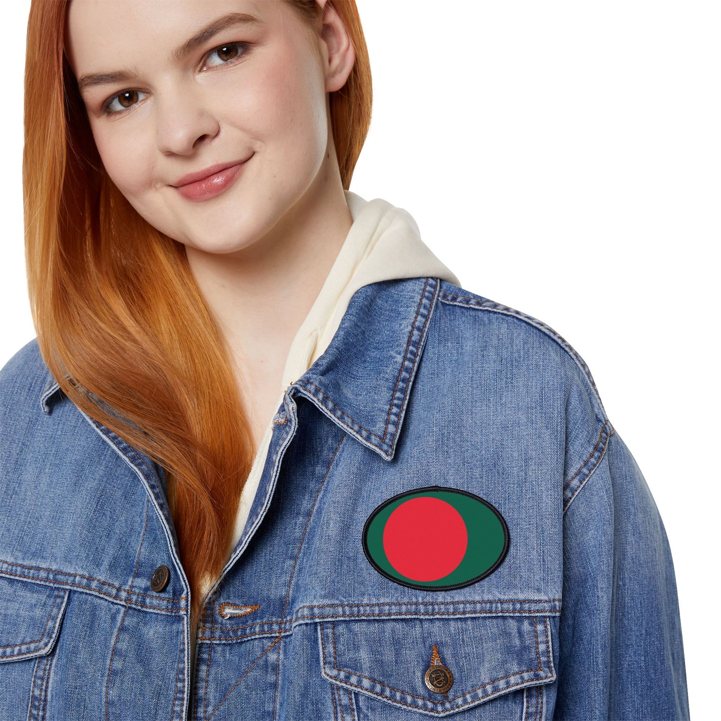Flag Village Bangladesh Flag Embroidery Iron-On Patches