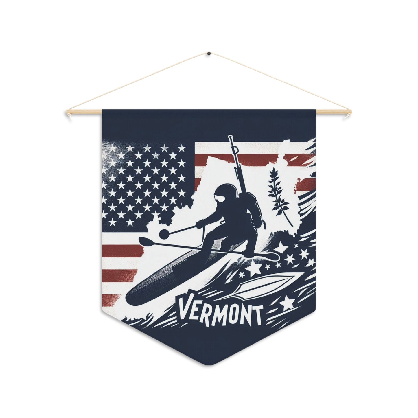 Flag Village Vermont State Flag Pennant Sporting Home Wall decoration VT0001