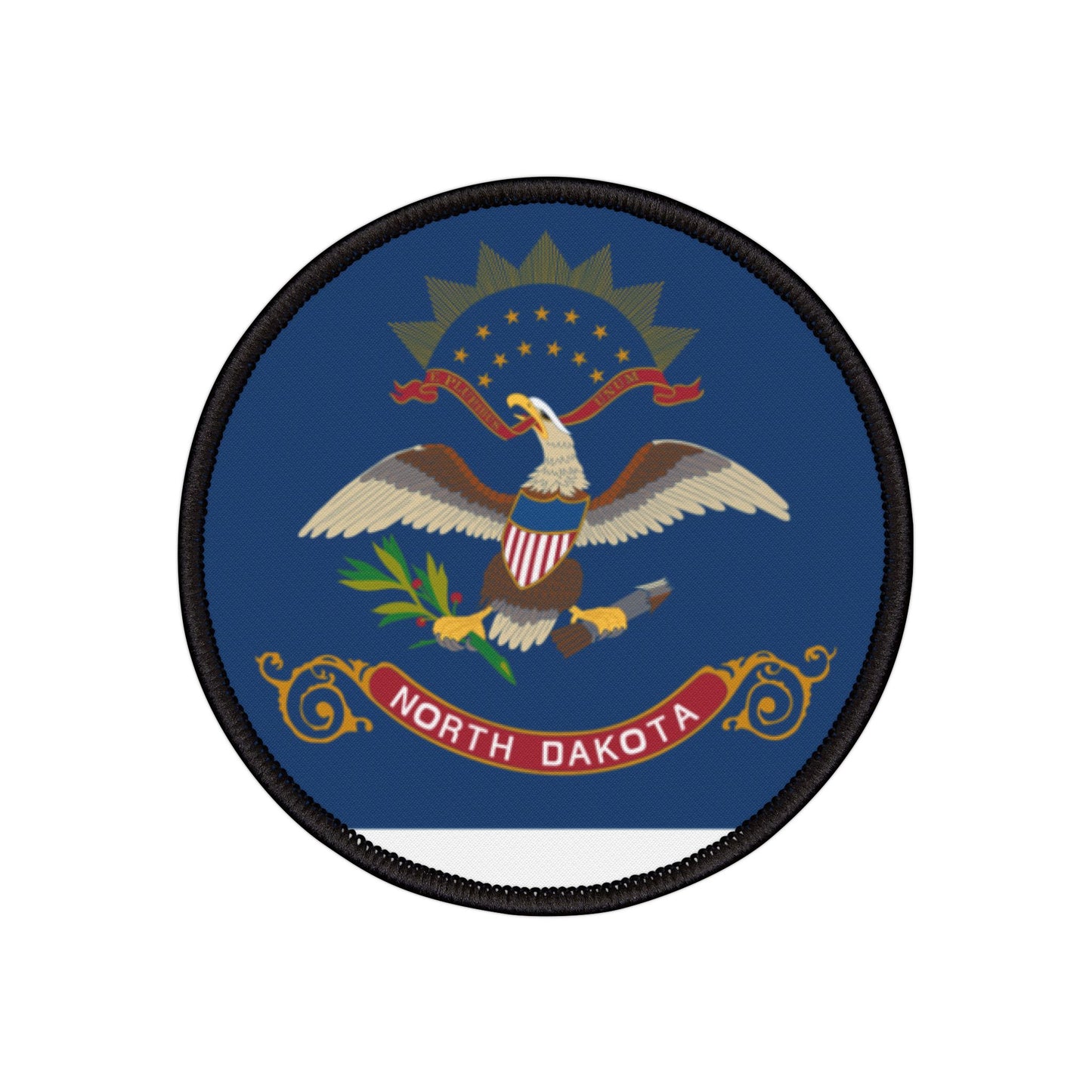 Flag Village North Dakota State Flag Embroidery Iron-On Patches