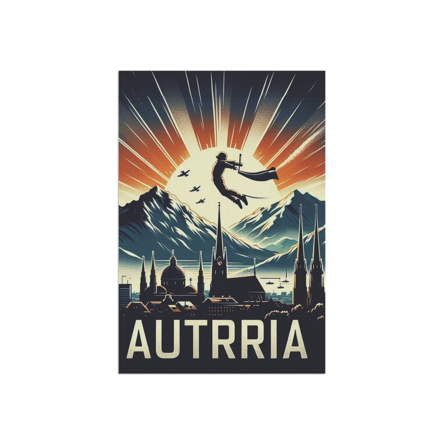 Flag Village Austria Flag Sporting Garden & House Banner AUT0003