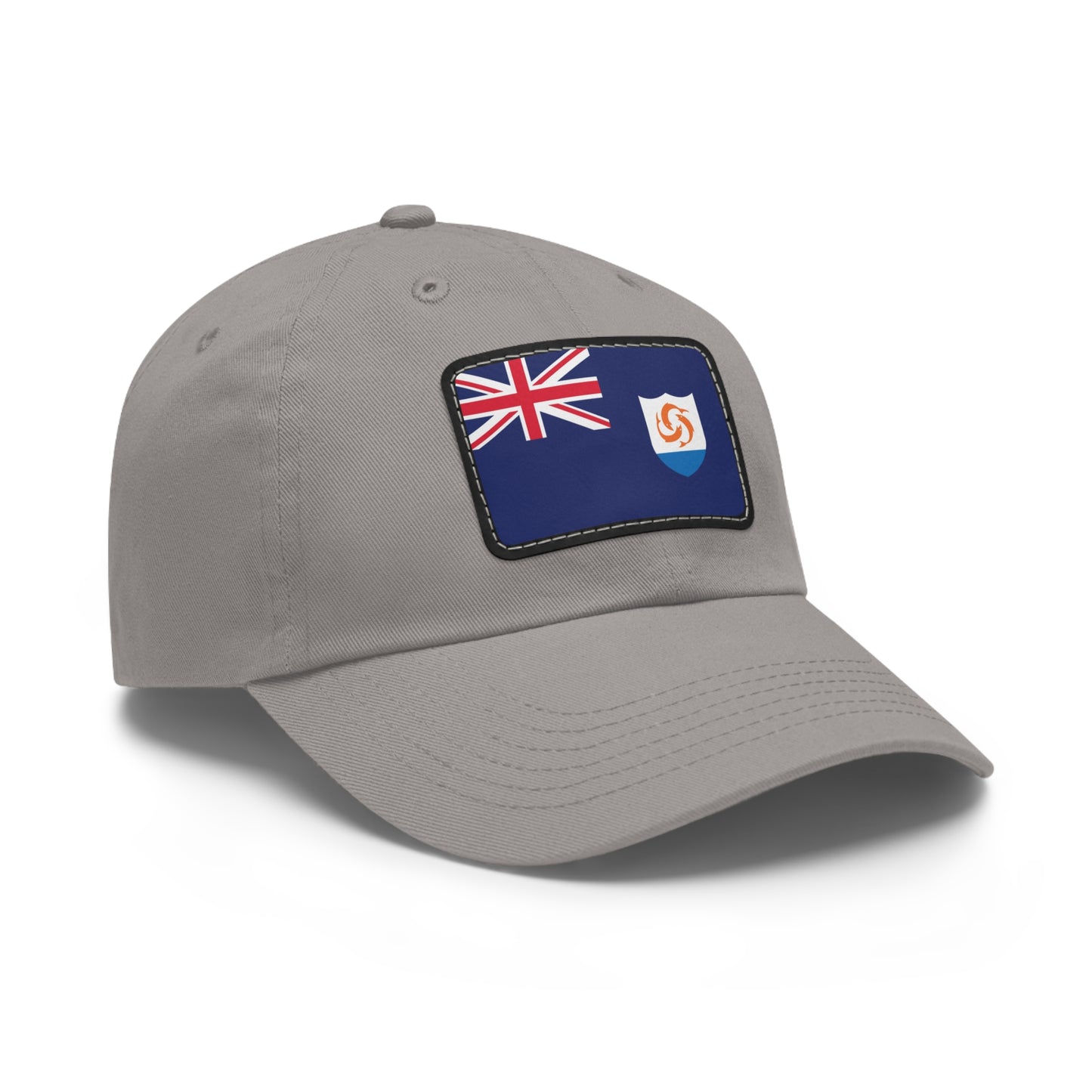 Flag Village Anguilla Flag Hat Cap with Leather Patch