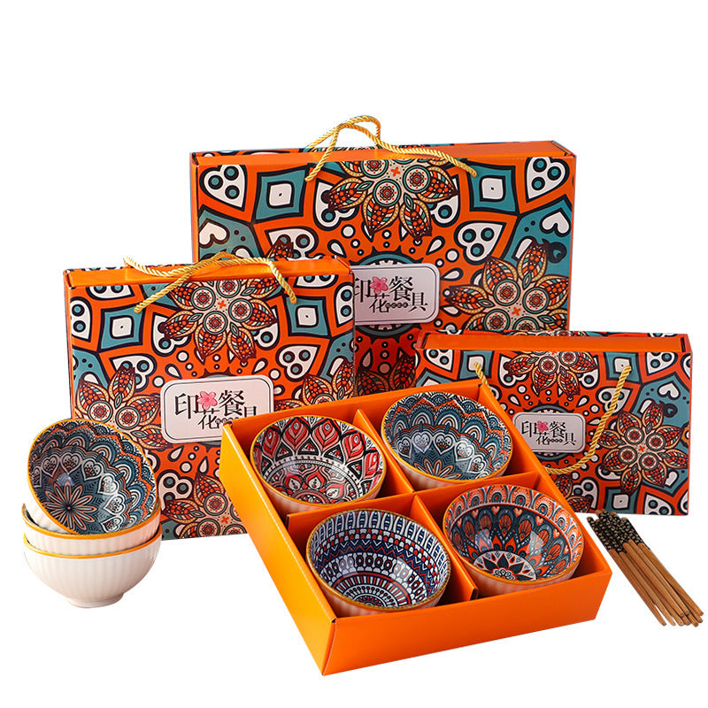 Flag Village Bohemian Tableware Set Ceramic Tableware Gift Box