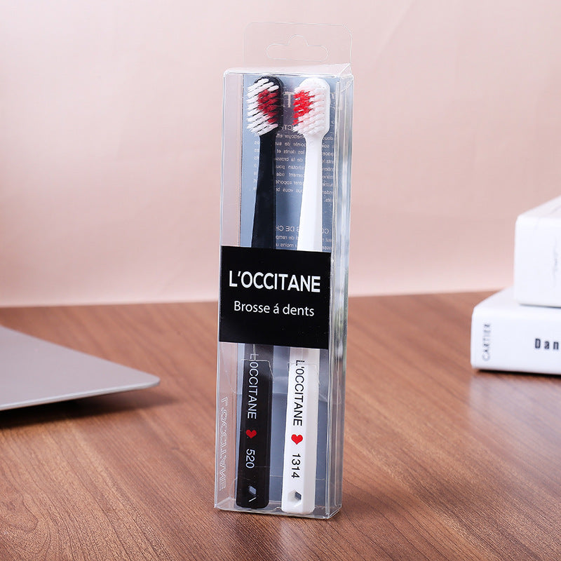 Flag Village Black And White Couple Toothbrush Combination Two Gift Box Set