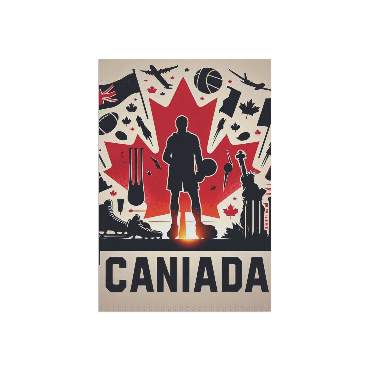 Flag Village CANADA Flag Sporting Garden & House Banner CAN0004