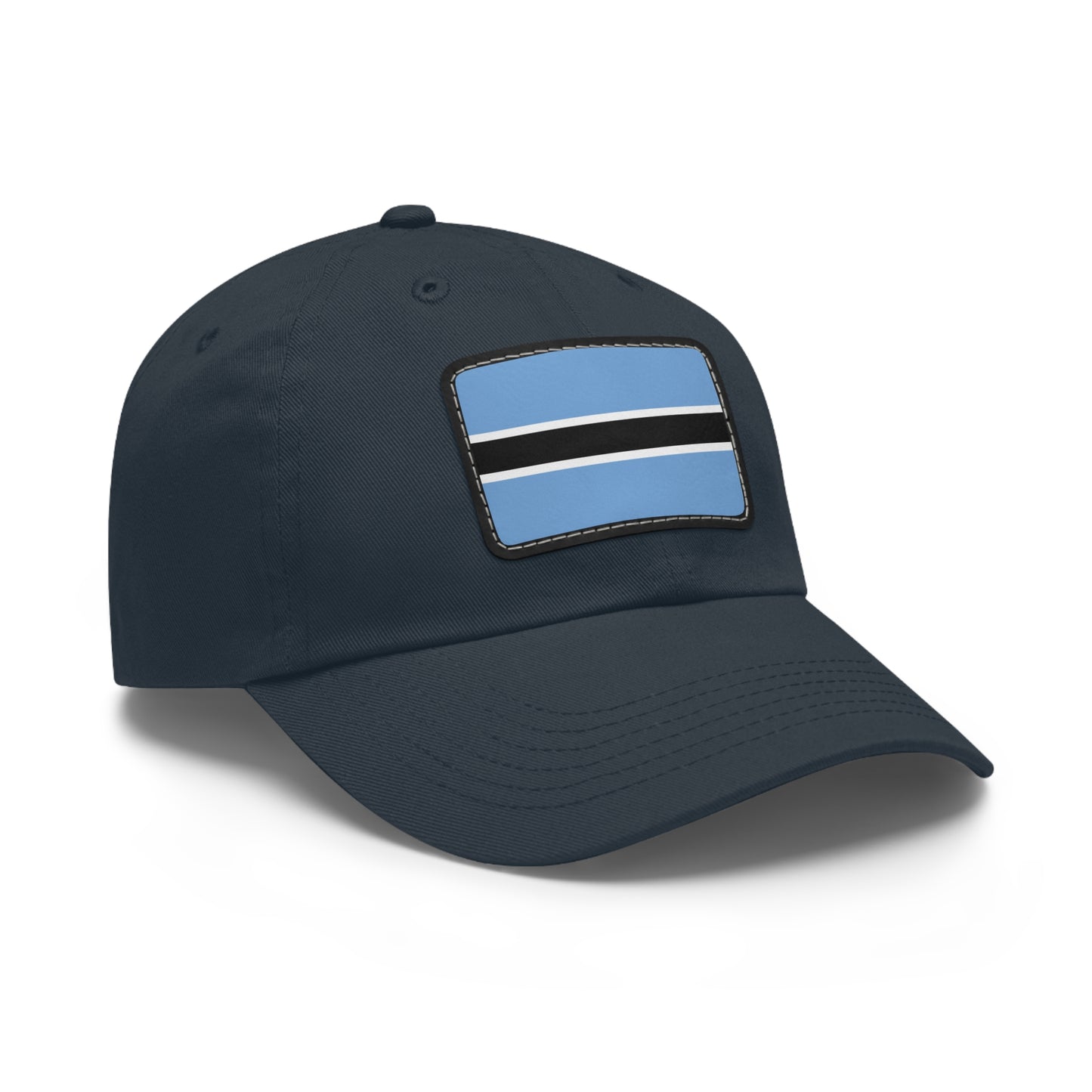 Flag Village Botswana Flag Hat Cap with Leather Patch