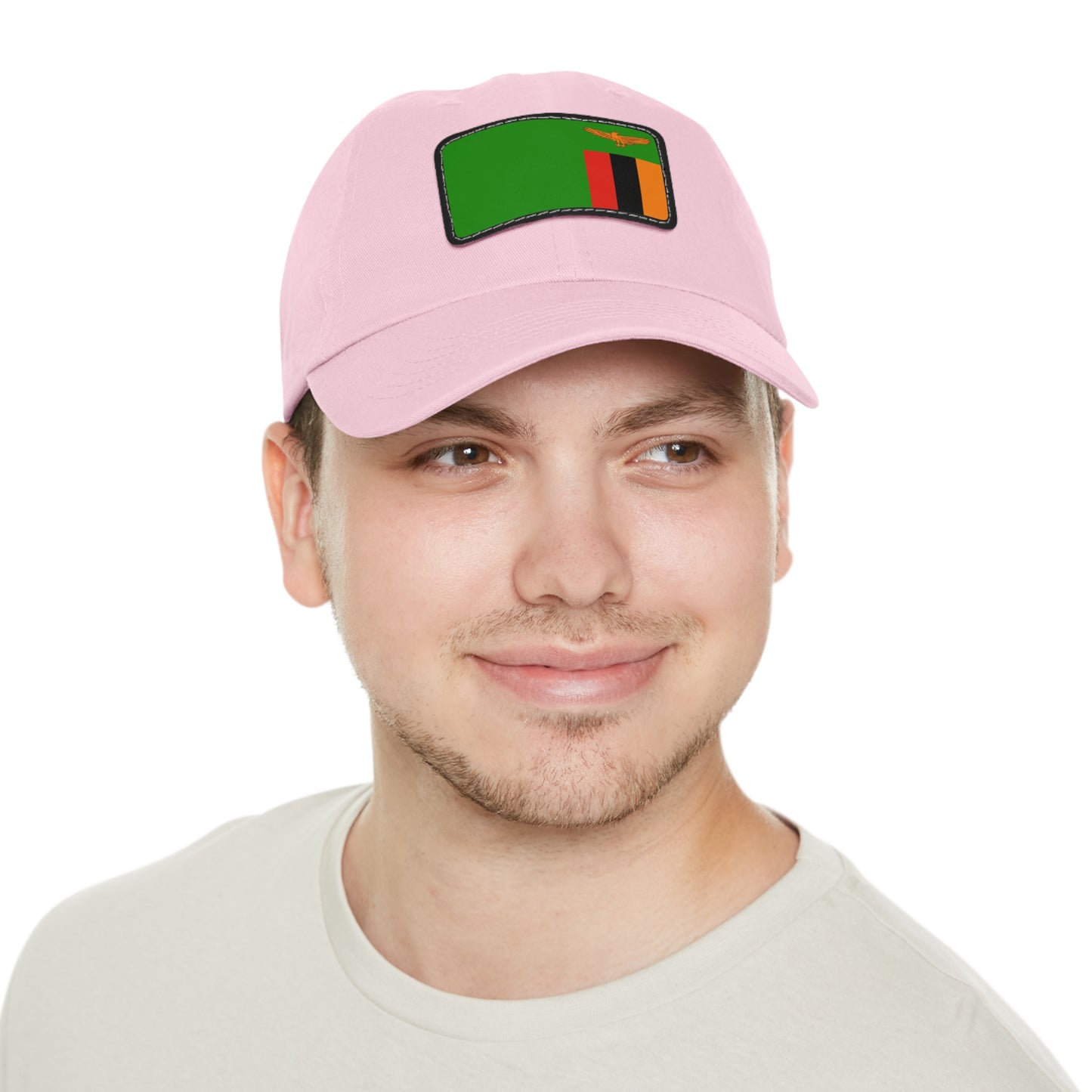 Flag Village Zambia Flag Hat Cap with Leather Patch