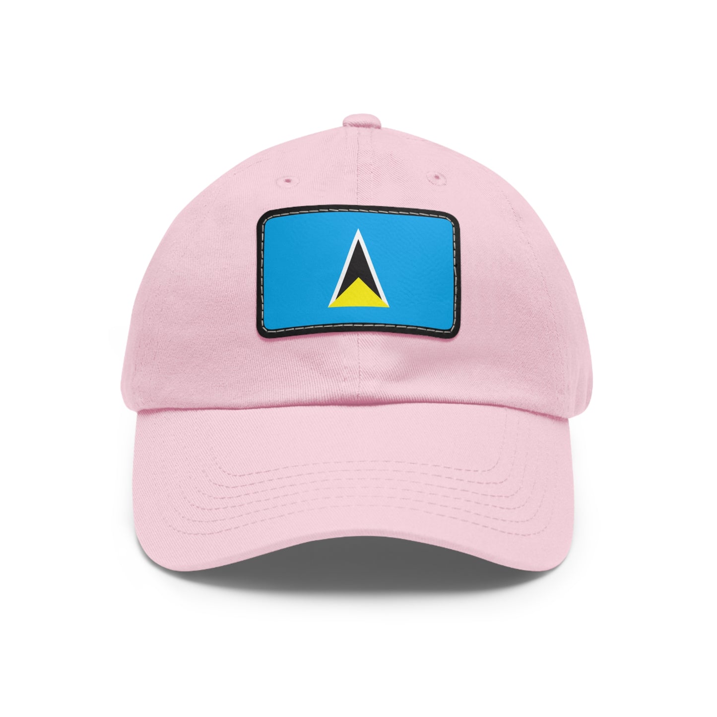 Flag Village Saint Lucia Flag Hat Cap with Leather Patch