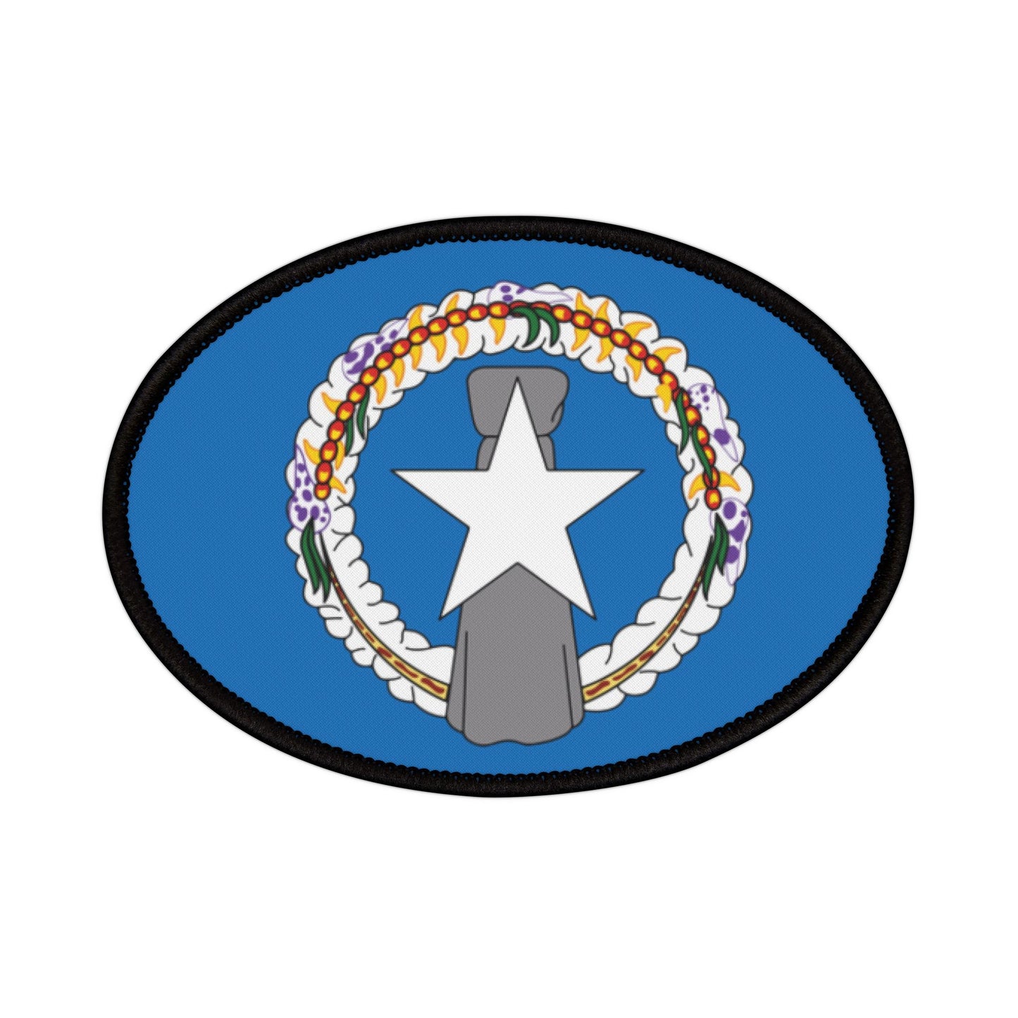 Flag Village Northern Mariana Islands Flag Embroidery Iron-On Patches