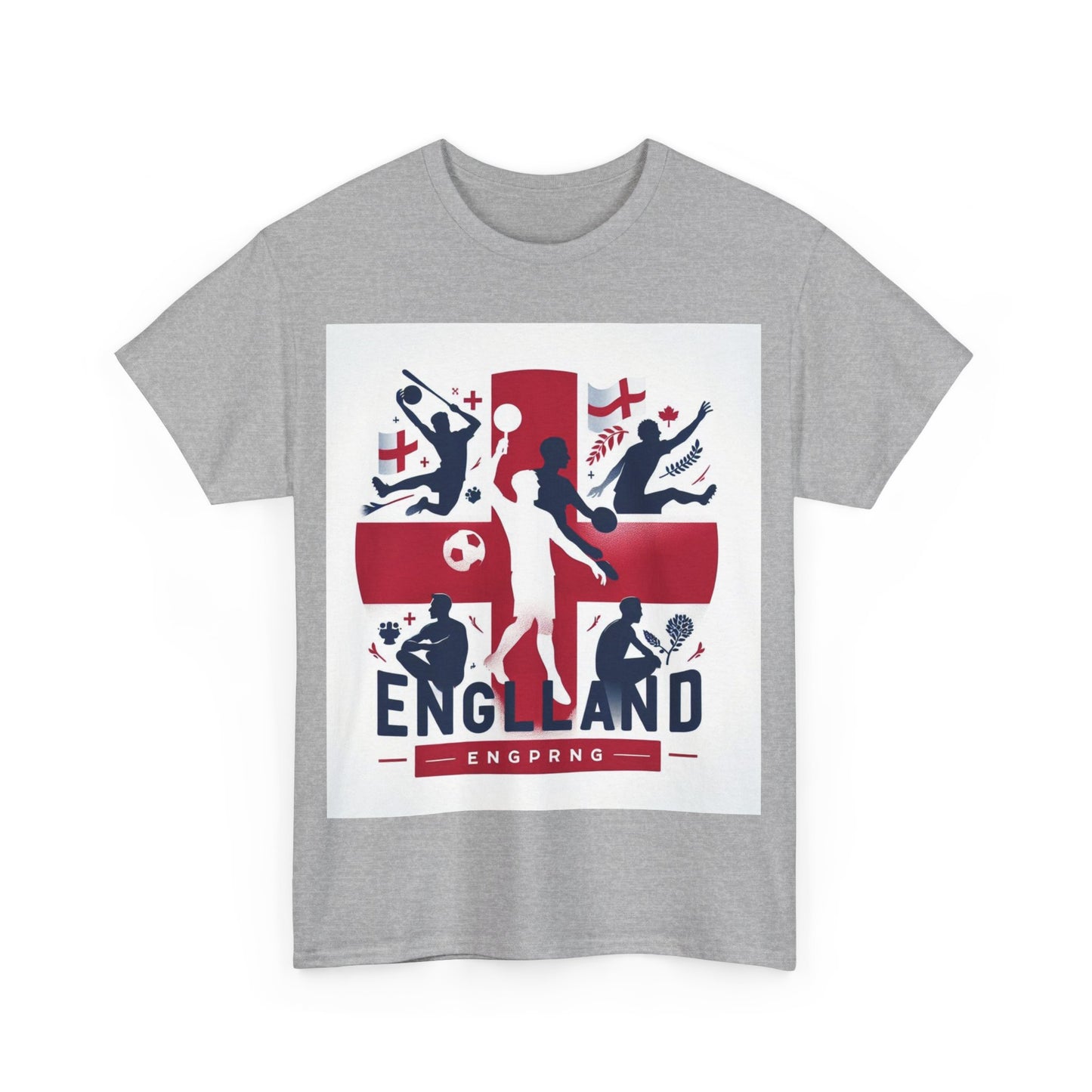 Flag Village England Sporting Flag T-SHIRT Heavy Cotton Tee GBR0009