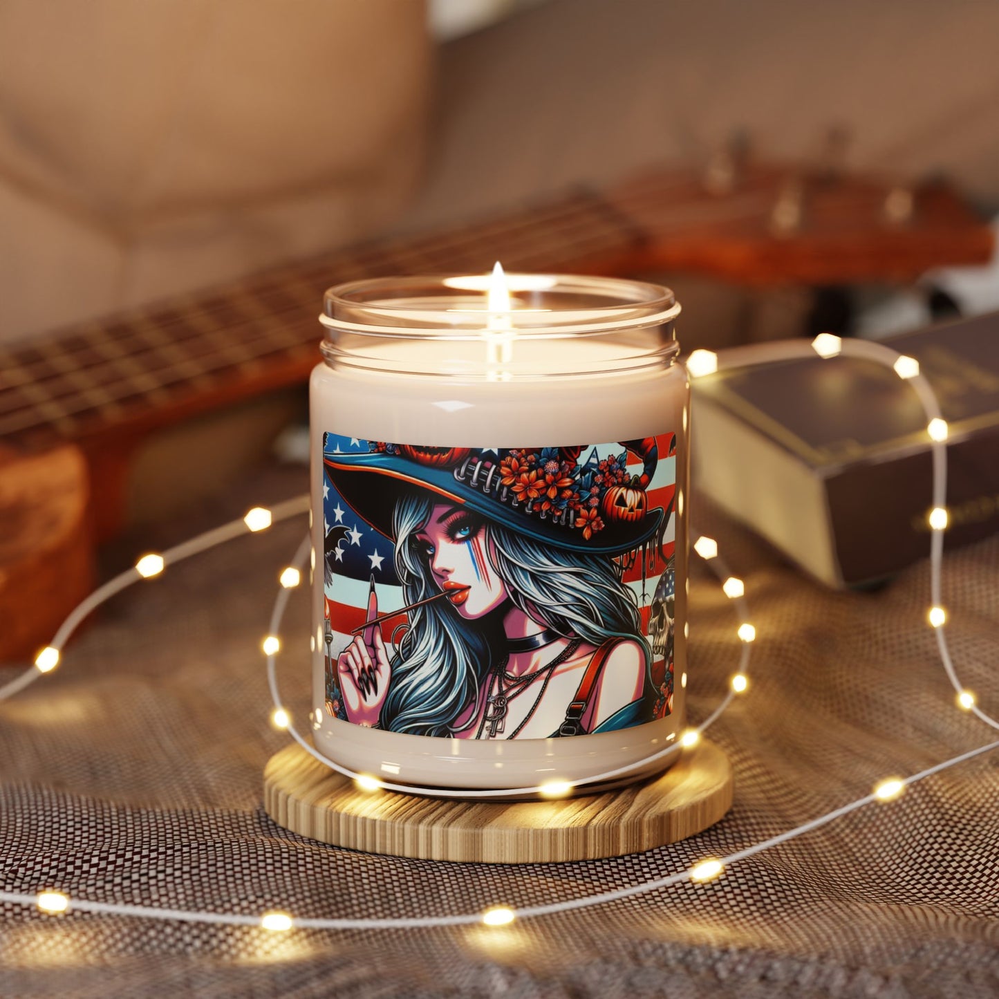 Flag Village Halloween Pretty Witch Scented Soy Candle, 9oz HW0020