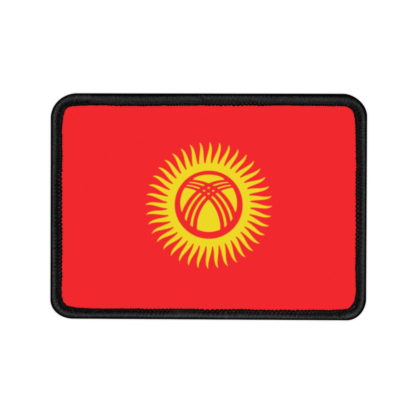 Flag Village Kyrgyzstan Flag Embroidery Iron-On Patches