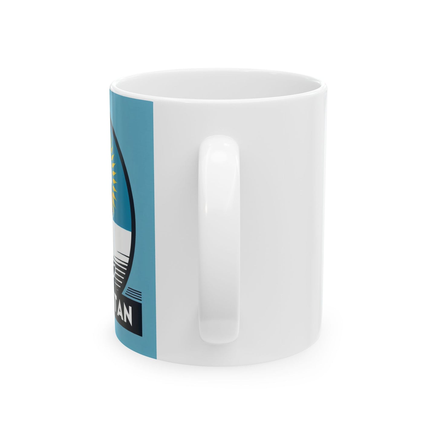 Flag Village Kazakhstan Sporting Flag Ceramic Coffee Mug 11oz KAZ0007
