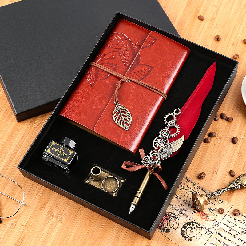 Flag Village Retro Notebook Gift Box Set For Boys And Girls
