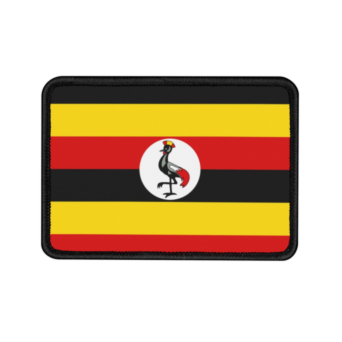 Flag Village Uganda Flag Embroidery Iron-On Patches