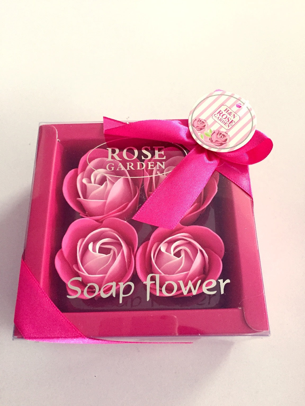 Flag Village 4 Rose Soap Flowers Gift Box For Valentine's Day