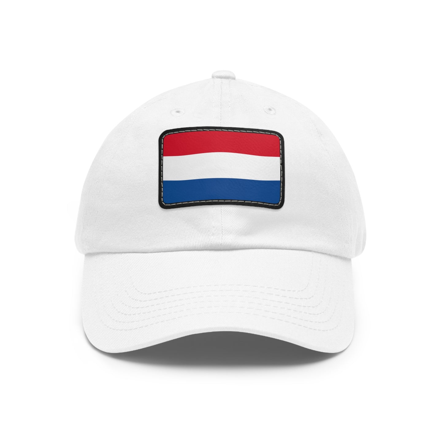 Flag Village Netherlands Flag Hat Cap with Leather Patch