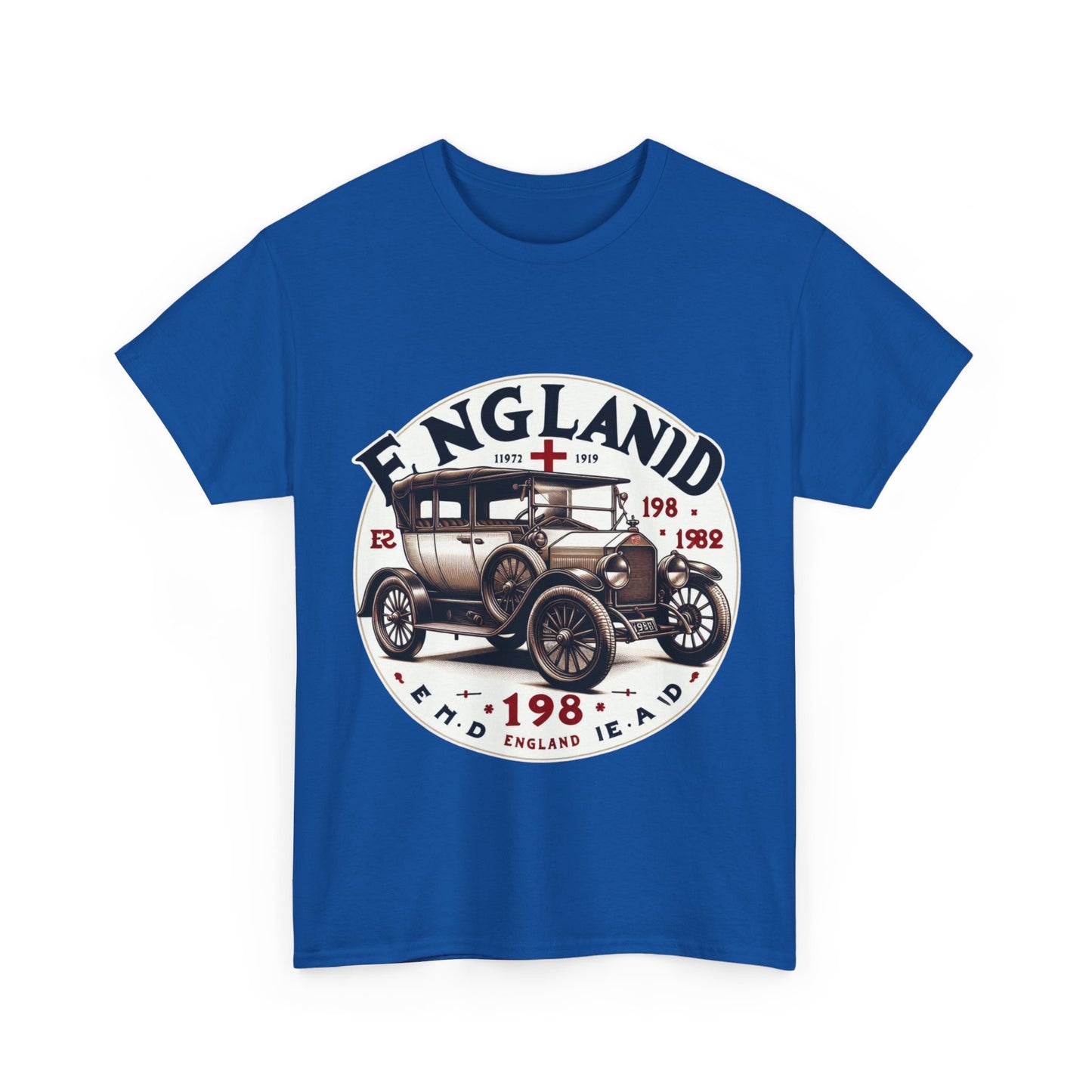 Flag Village UK Vintage Car Flag T-SHIRT Heavy Cotton Tee UK0011