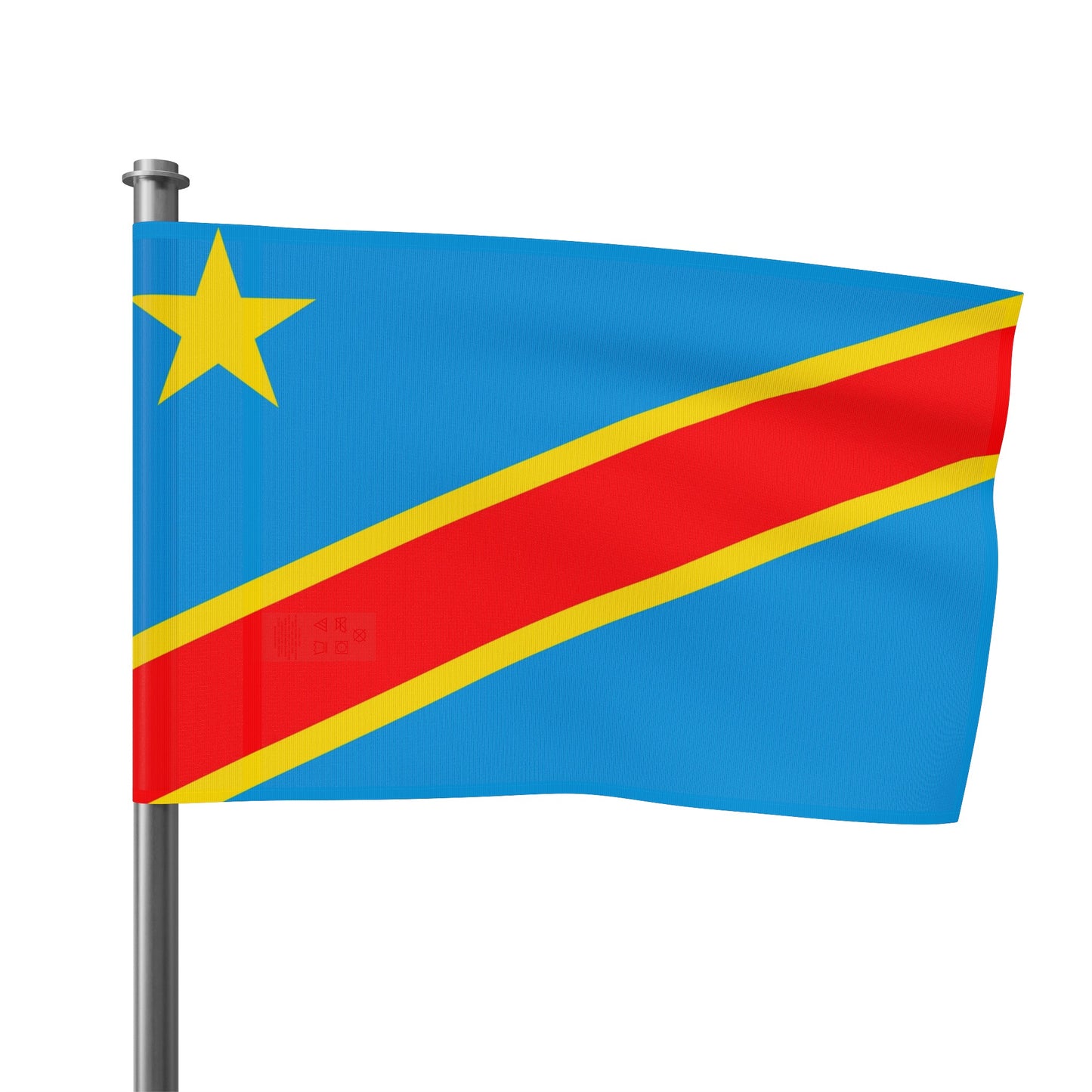 Flag Village Democratic Republic Of The Congo Flag 18" x 12" / 36" x 24" / 60" x 36"