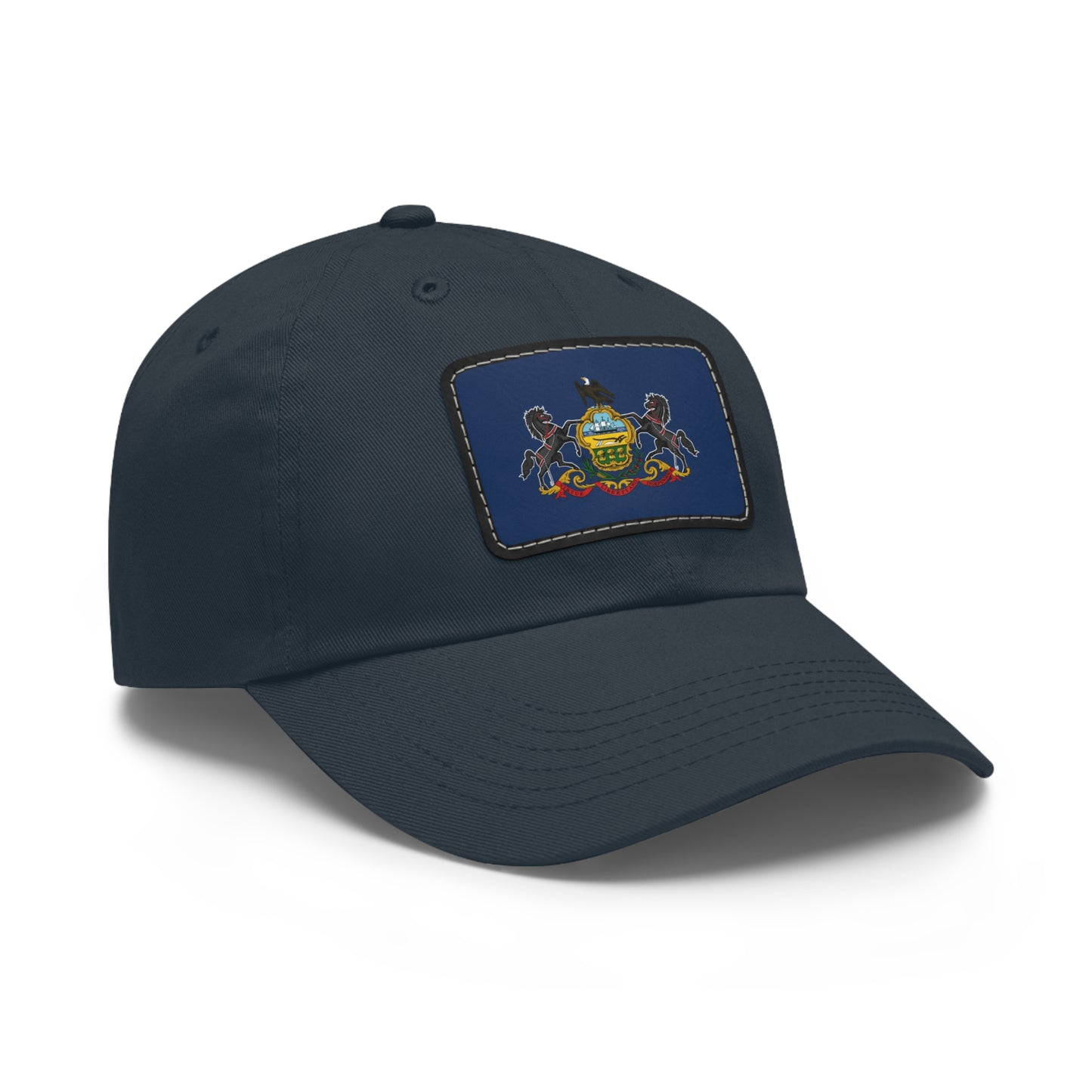 Flag Village USA Pennsylvania State Flag Hat Cap with Leather Patch
