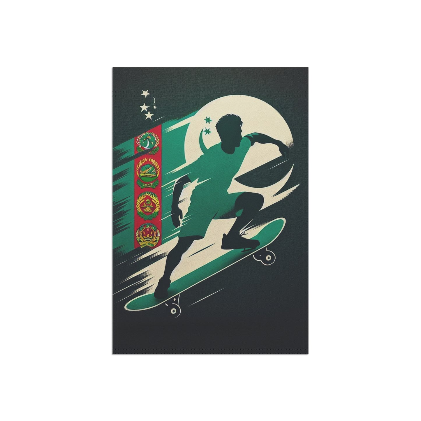 Flag Village Turkmenistan Flag Sporting Garden & House Banner TKM0002