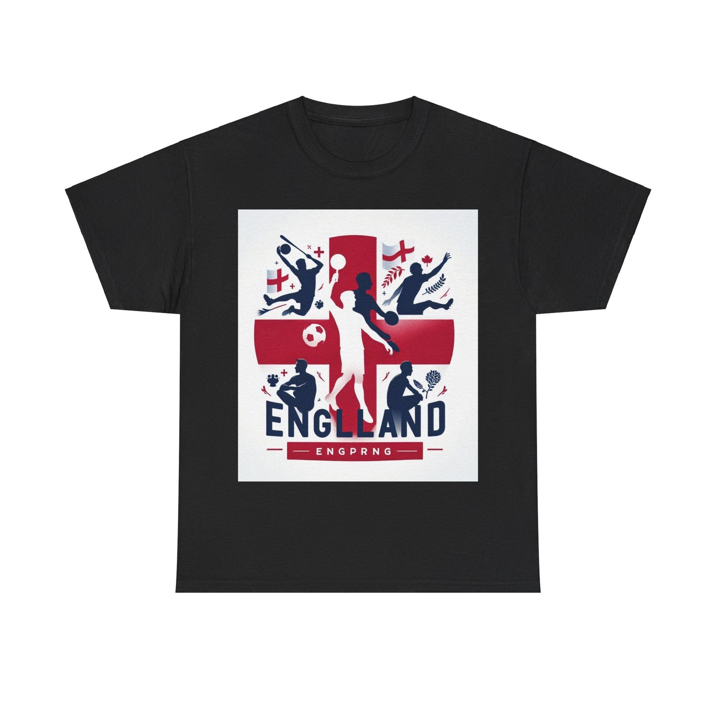 Flag Village England Sporting Flag T-SHIRT Heavy Cotton Tee GBR0009