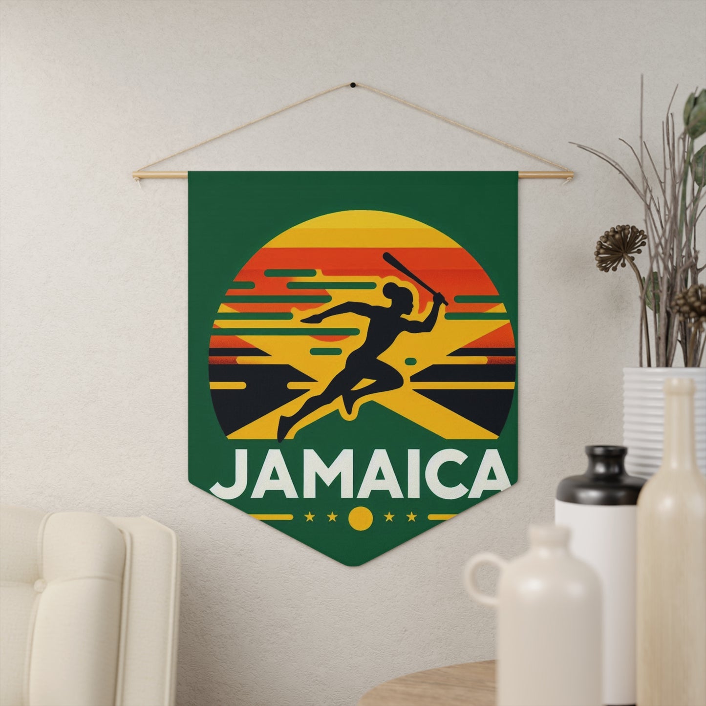 Flag Village JAMAICA Flag Pennant Sporting Home Wall decoration JAM0001