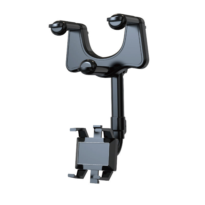 Flag Village Auto Tools Rearview Mirror Phone Holder For Car Rotatable And Retractable Car Phone Holder Multifunctional 360 Rear View Mirror Phone Holder Suitable For All Mobile Phones And All Car