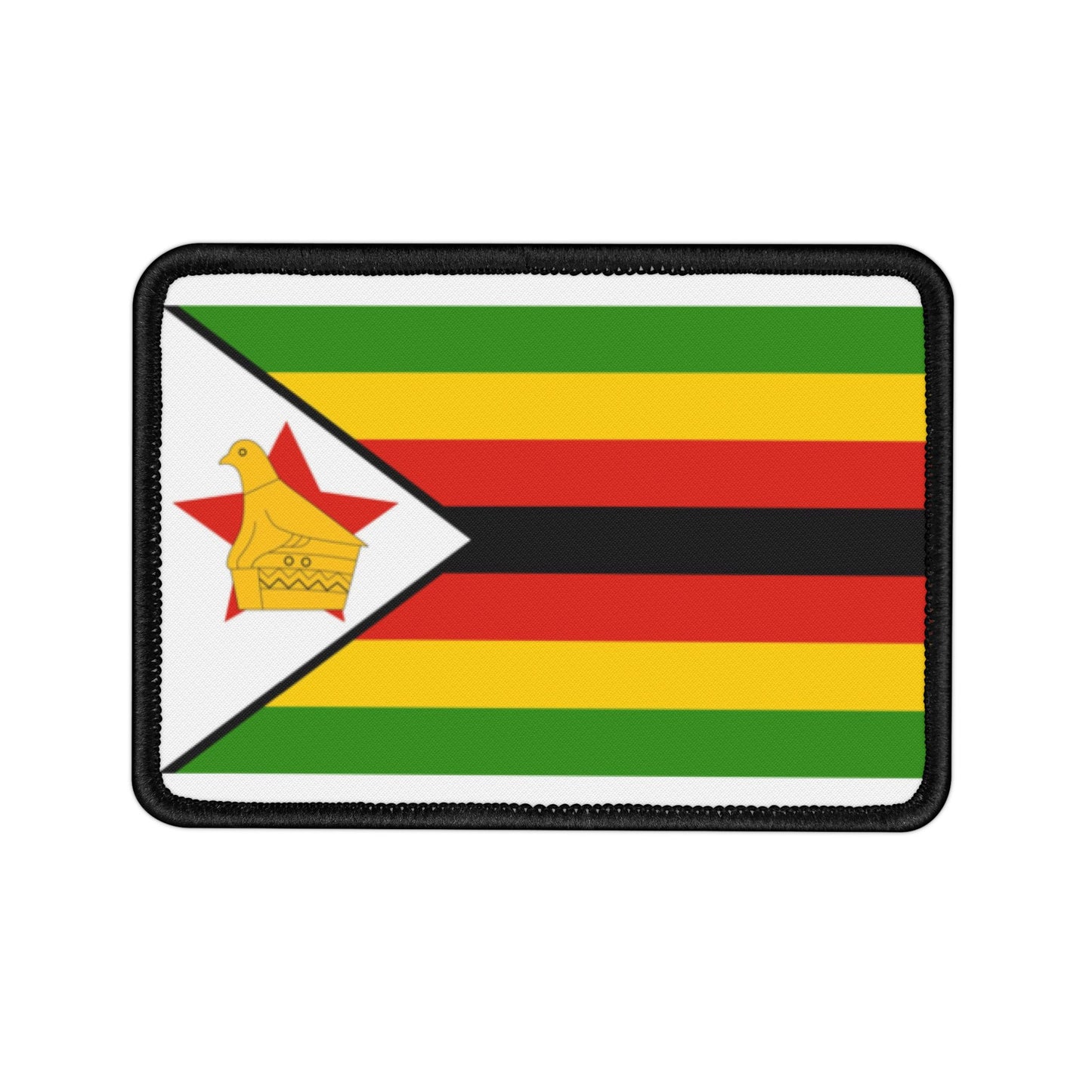 Flag Village Zimbabwe Flag Embroidery Iron-On Patches