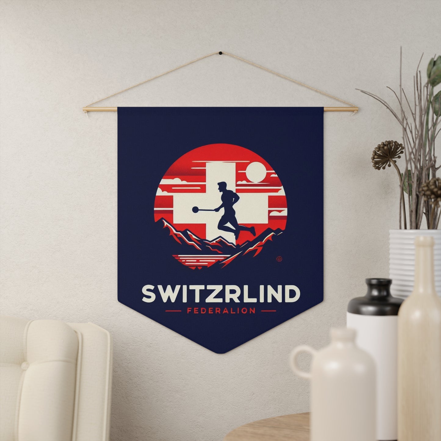 Flag Village Switzerland Flag Pennant Sporting Home Wall decoration CHE0001