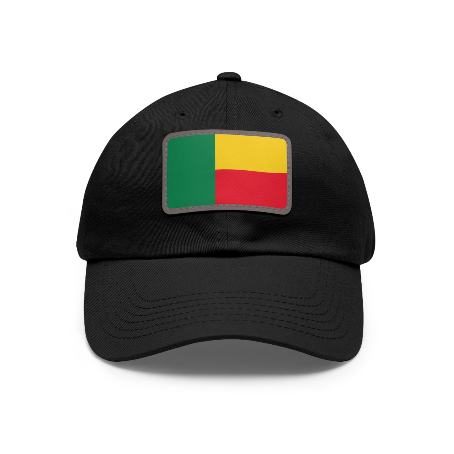 Flag Village Benin Flag Hat Cap with Leather Patch
